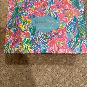 Lilly Pulitzer Vibrant Floral Trinket Tray Set